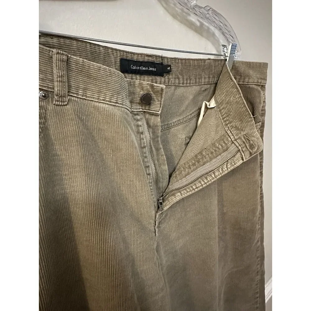 Calvin Klein Jeans Corduroy Mens Pants Jeans 42x27 - Picture 5 of 10